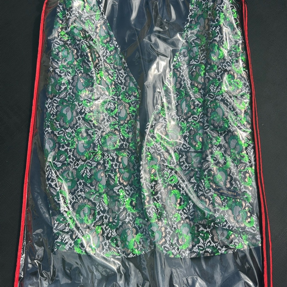Windsor Green and Black Floral Vest